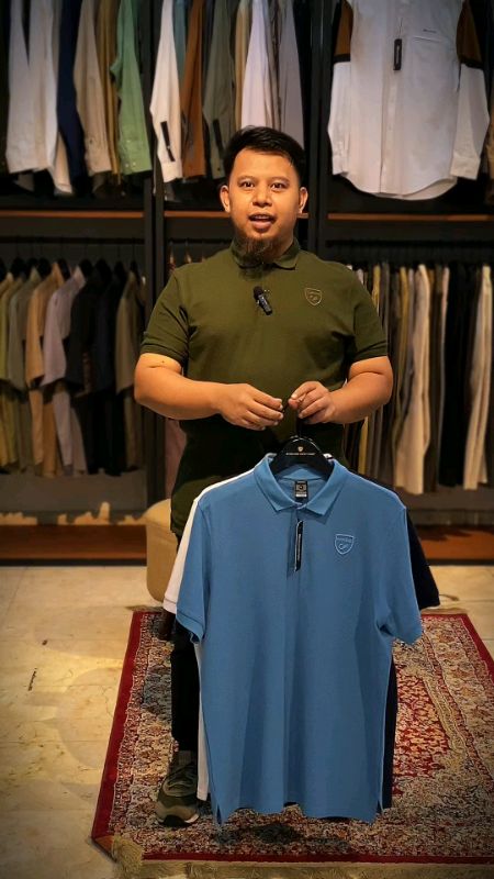 kaos polo untuk main golf atau jalan jalan liburan #RacunShopeeCheck #poloshirtpria #samase