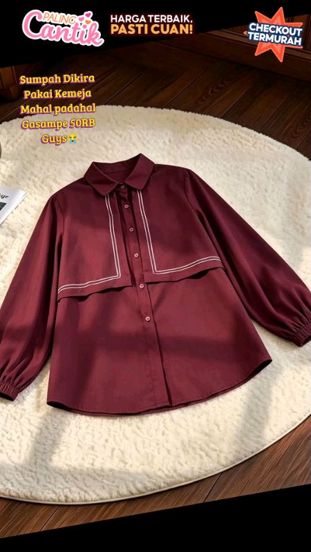 Atasan Wanita Viral🤩#atasanwanita#kemejawanita#blousewanita#kemeja#bajuwanita#fashion#ShopeeFashionHaul#RacunShopee#GratisOngkirRP0#Diskon50Persen