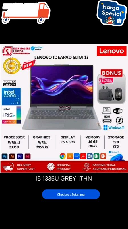 Lenovo Ideapad Slim 1i Core I5 gen 13 #lenovo #IdeapadSlim1i #lenovoideapad #laptop #laptopmurah #laptop15inch #laptopbaru #lenovoideapadslim #fyp