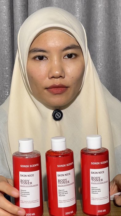 Kulit badan kusam? Pakai body toner dari sonik scents #ShopeeBeautyHaul #GratisOngkirRP0 #RacunShopee #ShopeeCOD #SonikScents #bodytoner