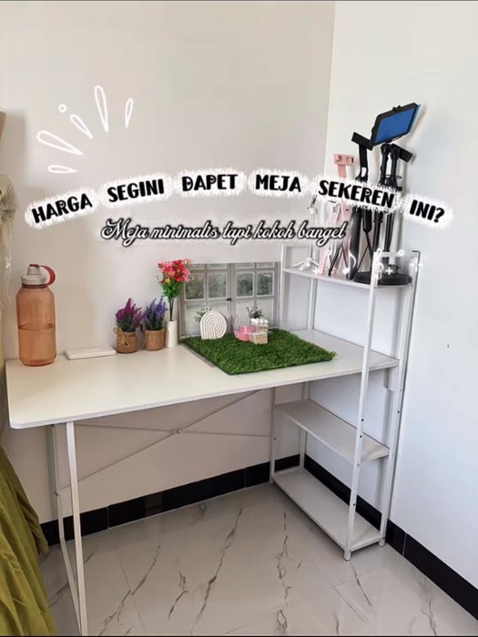 Kalau mau meja awet & gak goyang, pilih ini😍       #MejaMinimalis #MejaKerja #mejabelajar   #shopeevideo  #MejaEstetik #shopeefinds