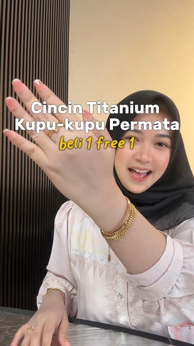 Beli 1 FREE 1 cincin titanium kupu-kupu permata #cincintitanium #cincinbeli1gratis1 #cincinpermata #cincinkupukupu