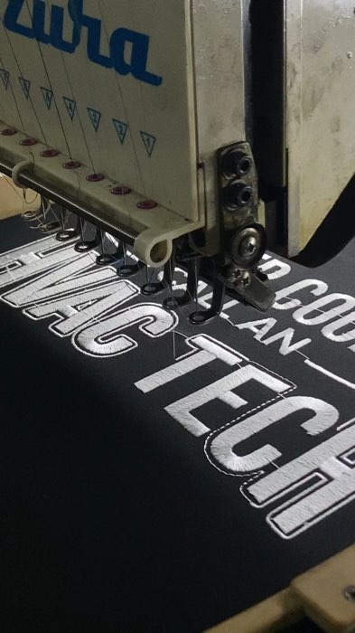 Proses Bordir Workshit #workshirt #kemeja #customnama #bordirkomputer #pdl #customdesain #tamfaris