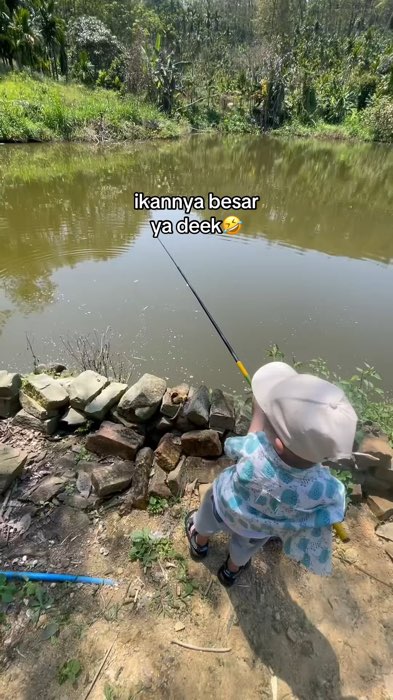 strek ikan besar #joran #jorantegek