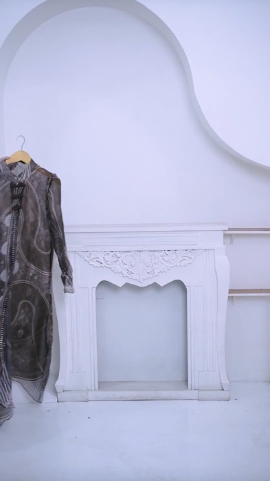 DAZFA gamis muslim wanita lepas pasang outer organza