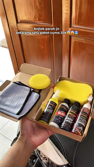 Ambil promonya sekarang sebelum harganya kembali normal?#shampomotor #pengkilapmotor #penghitammotor #paketpencucimotor #RacunShopee #GratisOngkirRP0