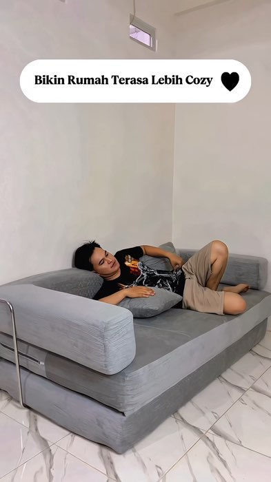 Empuk banget #sofabed #sofabedmultifungsi #sofabedviral #sofabed2in1 #sofaempuk #SofaBedRuangTamu #sofaruangtamu #sofabedminimalis #DiskonRacunShopee