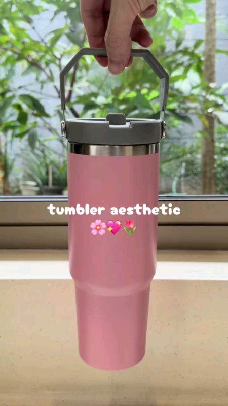 tumbler aesthetic, Anti bocor.. tidak berembun walaupun di isi air dingin... co yuk sekarang...#RacunShopee