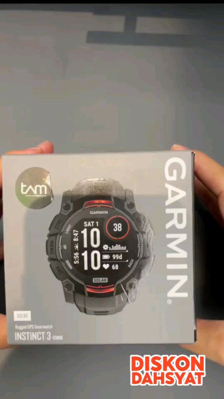 GARMIN Instinct 3 Solar #RacunShopee #DiskonRacunShopee #GakNyeselBeliIni #ViraldiShopeeVideo #viral #garminwatch #garmininstinct3solar #smartwatch