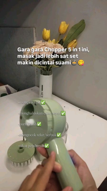 cuma 50k  tapi udah menghemat waktu masak😍 #chopper #masak #blender #irisbawang #serbaguna