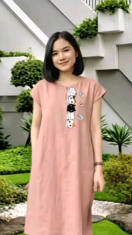 Dress Daster Motif Cat Lovers Terlaris Midi Bahan Rayon Cantik Kekinian dan Dress Terbaru Motif Cat Lovers Viral #dress #daster