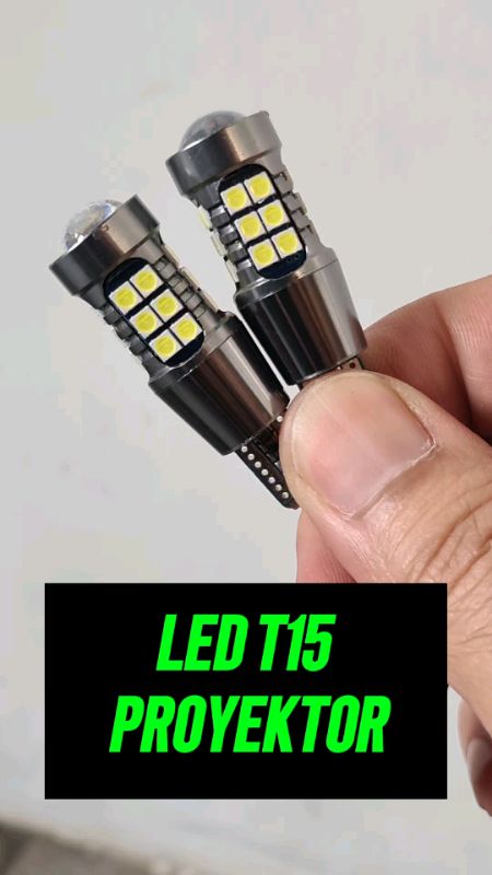 Lampu mundur, senja/kota, sein mobil LED T10/T15 27 SMD Proyektor #lampumundur #ledt15 #lampukota #lampusenja #lampusein #lampumobil #lampuledmobil