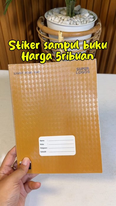 Stiker sampul buku #RacunShopeeCheck #RacunShopee #ViralDiShopeeVideo #GakNyeselBeeliIni #PromoNonStop #racunshopeee #sampulbukupvc #stikerbuku