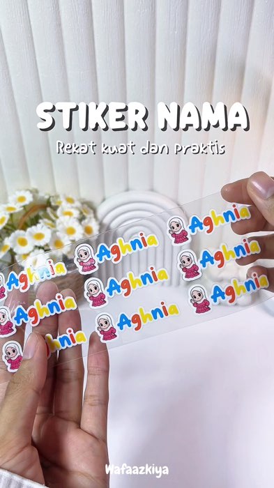 #stikernamawaterproof #stikernamacustom #stikernamaantiair #stikernamaanak #stikernama #ViralDiShopeeVideo #PromoNonStop #RacunShopee #GratisOngkirRP0
