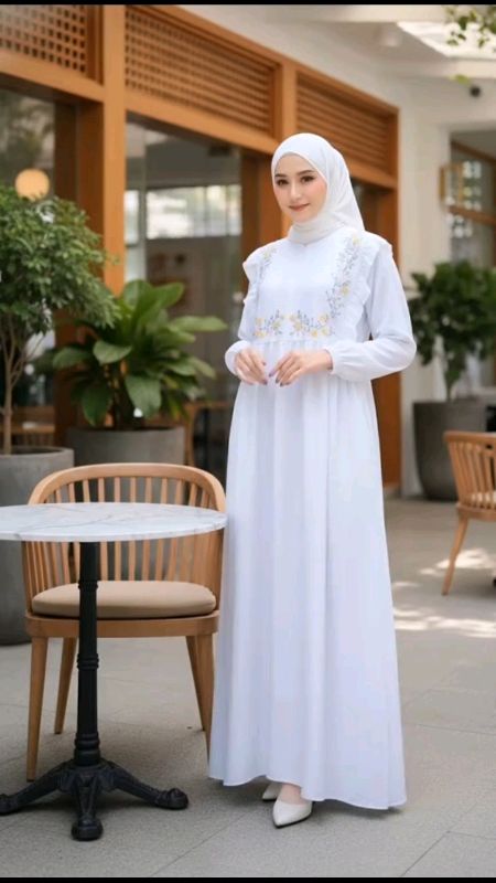 Zora gamis wanita terbaru dress bordir bunga rayon premium nyaman dipakai 🥰🤏 sayang sehari hari #RacunShopeeOOTD #fypdongggggggg #buruandiorderguys