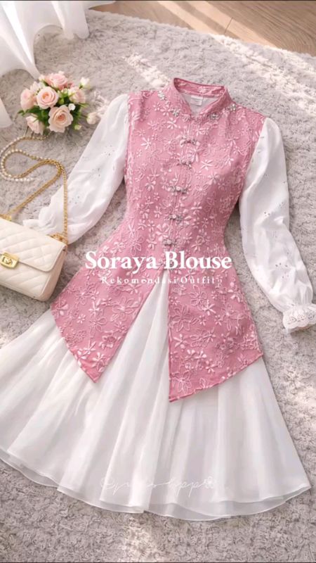 kebaya blouse jaguar wanita cantik dan mewah baget 🥰 #bajublousewanita #blauserlebaran #bajuotfitwanita #fyppppppppppp #fyp