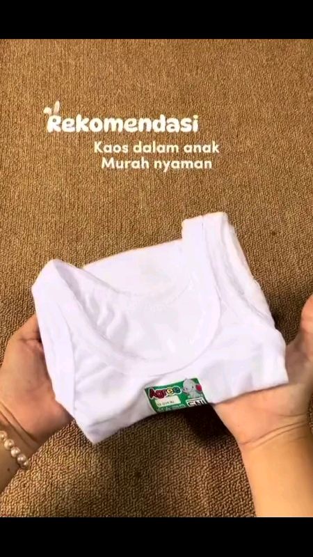 6 PCS kaos dalam anak singlet #kaosdalamanakmurah