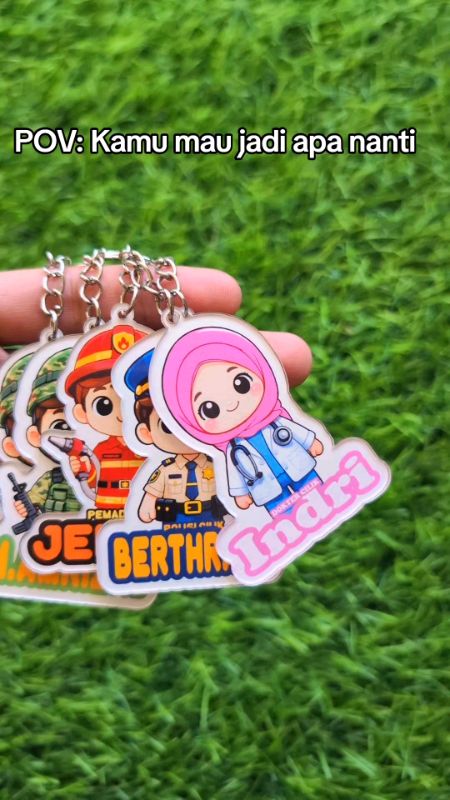 yuu tentukan profesi pilihan mu sekarang #gantungankunci #akrilik #profesi #costumenama #SpillBawaBerkah #RacunShopee