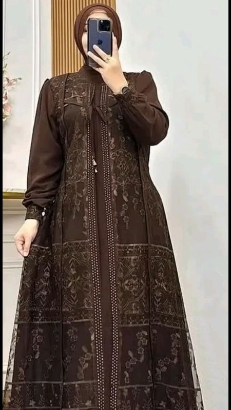 Davina Dress Bahan Ceruty Babydoll Mix Brukat Bling #RacunShopee #DiskonRacunShopee #GakNyeselBeliIni #ViraldiShopeeVideo #viral