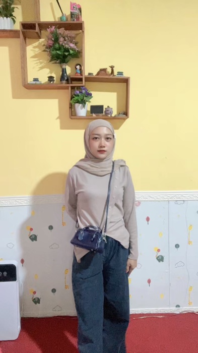 Outfitdolan#nalalabag #blouseribkancing #hijabinstaninner