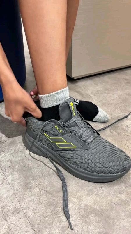 MILLS Sepatu Sportage CL Dk. Grey / Yellow  9701004