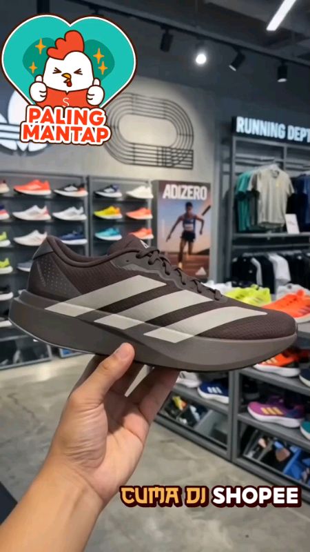 Sepatu Adidas Adizero Evo SL Aurora Coffee Putty Beige Earth Strata Running #viral #RacunShopee #ShopeeLook
