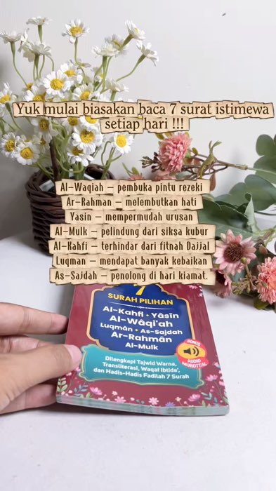 Buku 7 surah istimewa #ViralDiShopeeVideo #shopeevideo #GratisOngkirRP0 #doaharian #alwaqiah #bukudoaharian #bukuislami