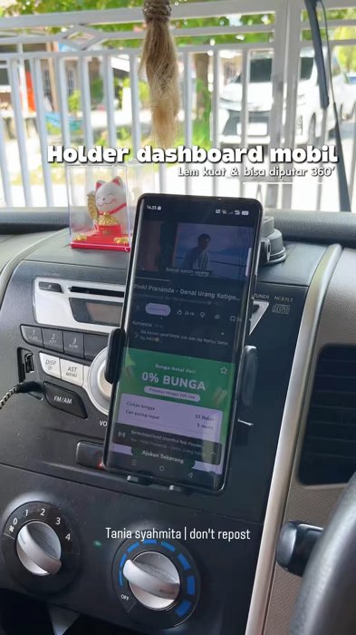 Holder hp dashboard mobil #RacunShopee #ViralDiShopeeVideo #dashboardmobil #tripotministandholder #Cashback20Persen