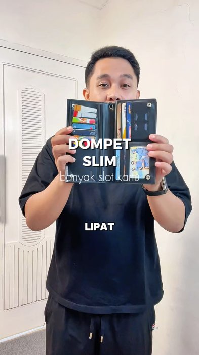 Banyak slot tapi tetap slim #dompetpria #dompetslim #aksesorispria #outfitpria #GratisOngkirRP0 #SpillBawaBerkah