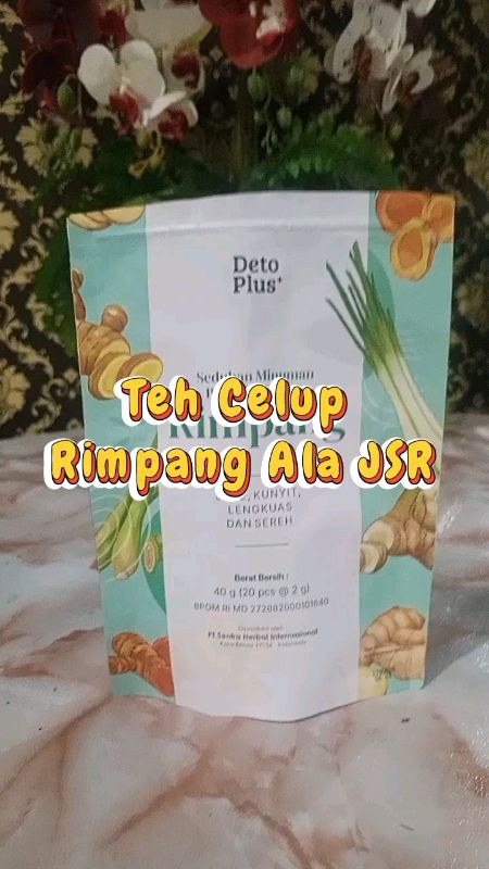 Teh celup rimpang deto plus herbal alami ala JSR