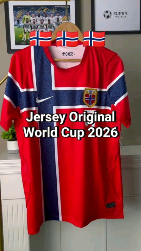 Jersey Original Timnas Norwegia Piala Dunia 2026 #jerseybola #jerseynorwegia   #worldcup #pialadunia #RacunShopee #DiskonRacunShopee #SpillBawaBerkah