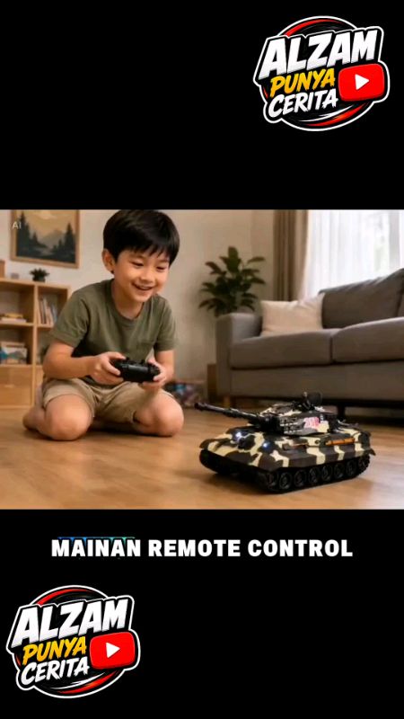 Mainan remote control tank anak