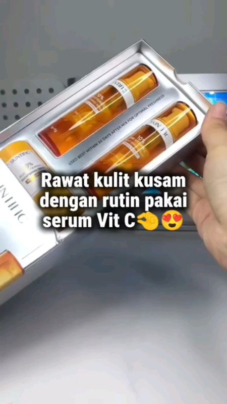 Vit c rawat kulit kusam #SpillRacunShopee #RacunShopee #vitcserumskintific #skintificvitaminc #skintificvitcbrighteningserum #vitcserum