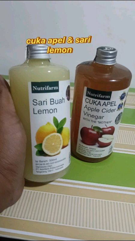cuka apel & sari lemon#cukaapeluntukkesehat #cukaapel #sarilemon #dietsehat #fyp #fypdongggggggg #shopeevideoviral