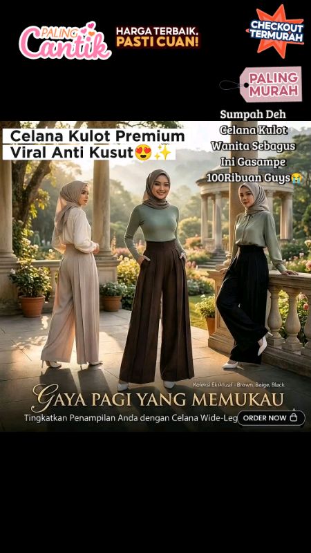 Celana LoosePants Viral🤩#celanawanita#celanakulot#celanaloosepants#celanawanitamurah#ootd#fashionwanita#ShopeeFashionHaul#RacunShopee#viral#fyp#trend