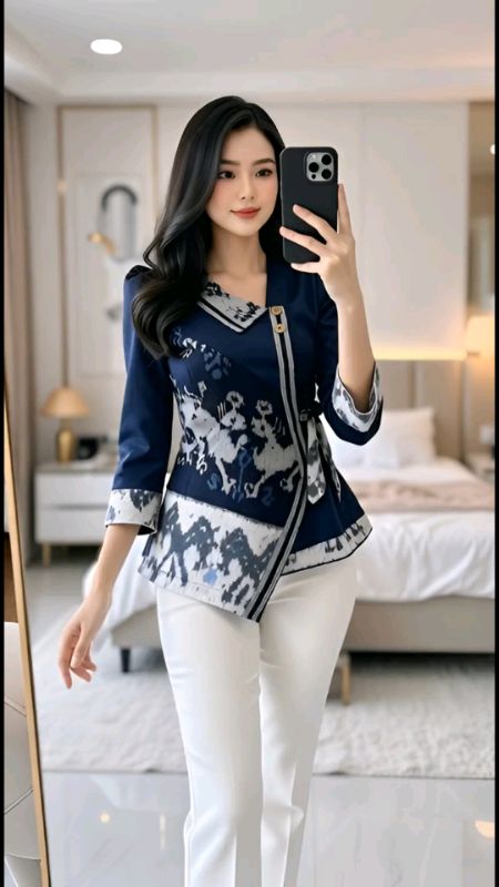 Blouse Batik Wanita #blouse #blousebatik #blousebatiktenun