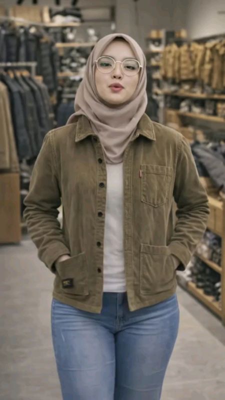 #Tamp-X Jaket Pria Corduroy Boxy Casual Jaket Korea Keren