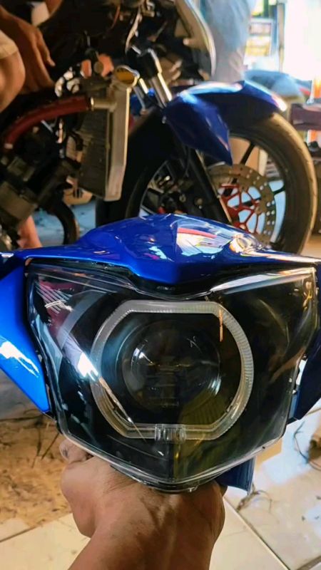 biled plus reflektor untuk MX new 135 #mxnew135 #mx135cc #lampuled #biled #fyp #shopeevideo #ShopeeLook
