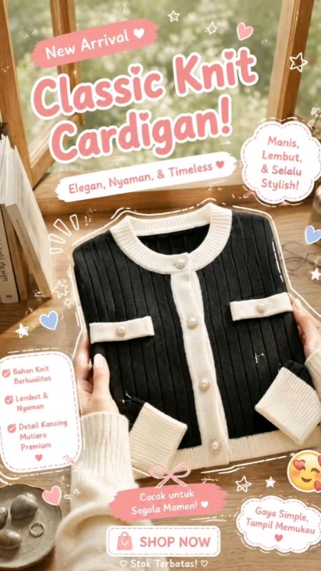 Kardigan rajut wanita Korean style 😍#kardiganwanita #kardiganrajut #atasanwanita #GratisOngkirRP0 #ShopeeCOD #DiskonRacunShopee