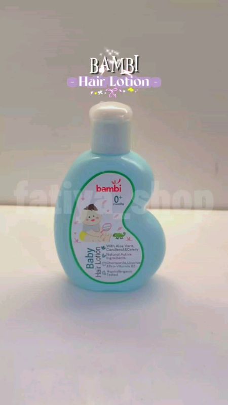 Bambi Baby Hair Lotion 100ml - #minyakrambutbayi  #menutrisirambut #RacunShopee #shopeevideo #diskonnonstop