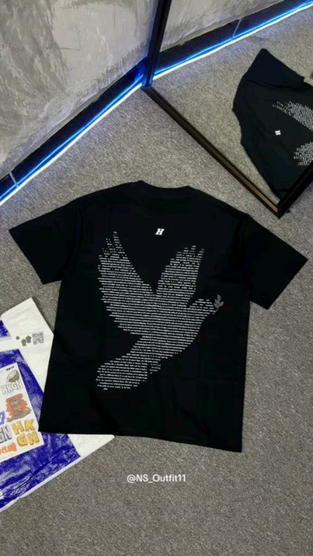 HKGN Heavyweight Tshirt 230g16s Merpati Damai Stop The War Kaos Lengan Pendek Berat Oblong Crewneck Unisex Couple#RacunShope #ViralDiShope #ShopeeLook