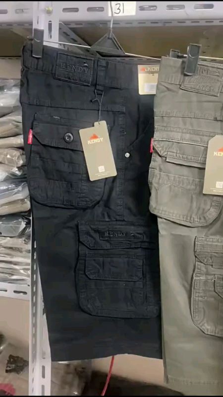 celana cargo bahan katun twil combed