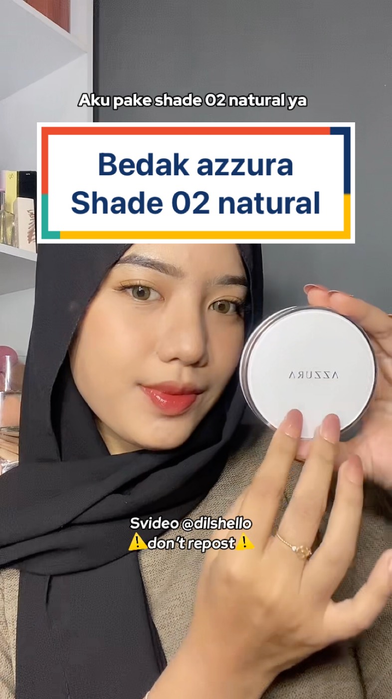 Berasa kaya pake filter paris deh pake bedak ini #azzura #azzuracosmetics #azzuracompactpowder #bedakazzuratwowaycake #RacunShopee #azzurabedakpadat