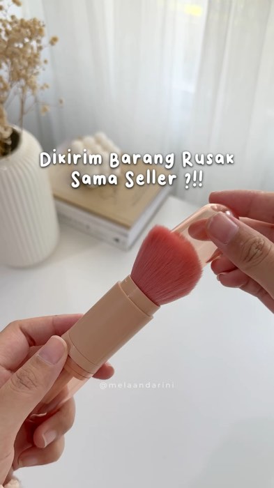 Brush make up 4in1 #RacunShopee #Diskon50Persen #GratisOngkirRP0 #GakNyeselBeliIni #brushmakeup