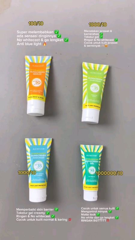 Fav. Sunscrreen #azarinesunscreen #azarinecosmetic #sunscreen #RacunShopee #DiskonRacunShopee #GratisOngkirRP0 #fypシ #fyp #promoshopee #dailylife