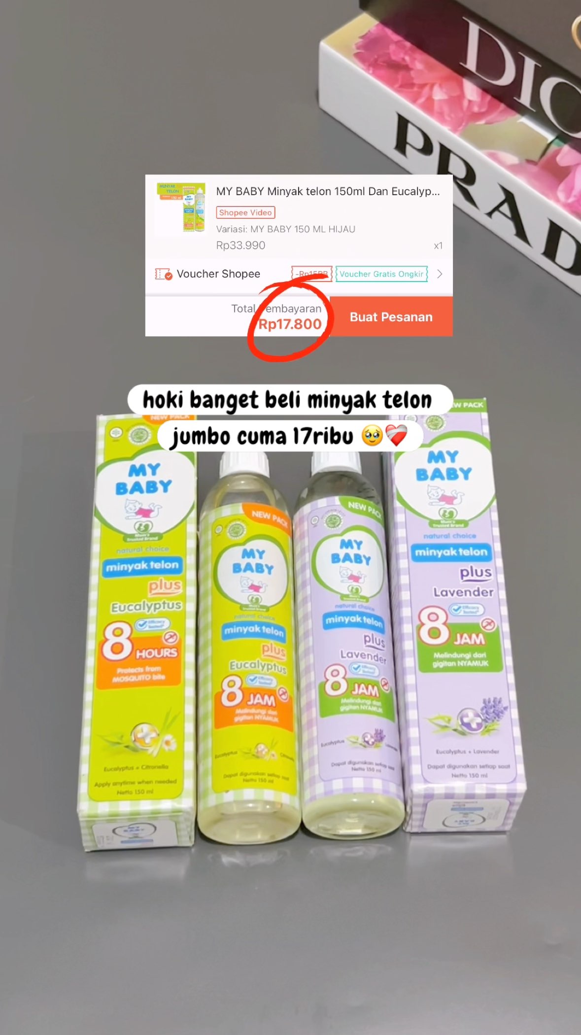 #RacunShopee #minyaktelon #minyaktelonmurah #minyaktelonmybaby #GratisOngkirRP0 #DiskonRacunShopee #Diskon50Persen #shopeevideo #Cashback40Persen