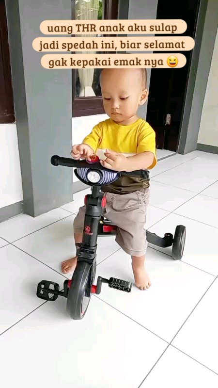 sepedah anak balance hike roda 3 bisa di sulap kd roda 2 loh 😍 baik untuk melatih keseimbangan anak #exotic #ViralDiShopeeVideo #GakNyeselBeliIni
