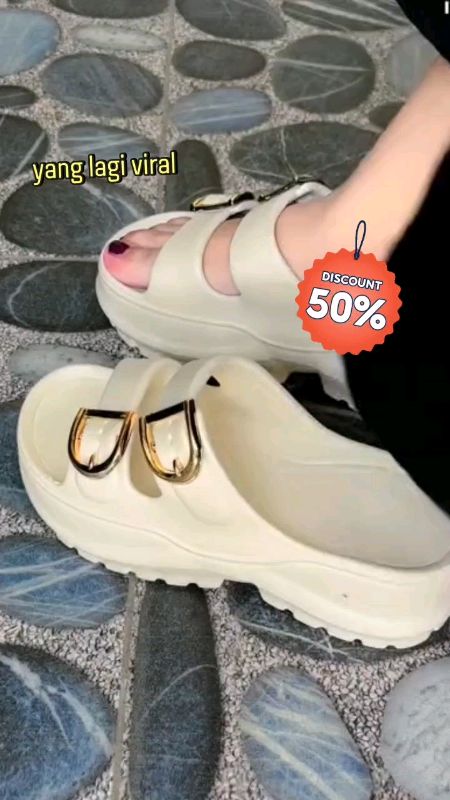 nyaman dipakai kemanapun #RacunShopee #DiskonRacunShope #ViralDiShopeeVideo #sandalwanita #sandalwedges #Diskon50Persen