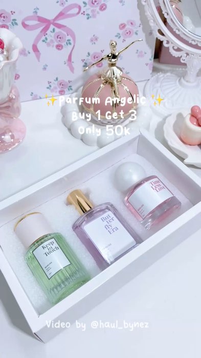 1 set isi 3 Parfum cuma 50K #RacunShopee  #ShopeeBeautyHaul #Diskon40RB #diskongoldentick #bebliss #beblissparfum #parfumviral #parfummurah #parfum