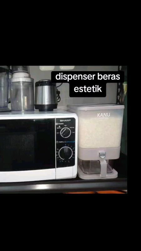 #perabotanrumahtangga #dispenserberas #tempatberasestetik